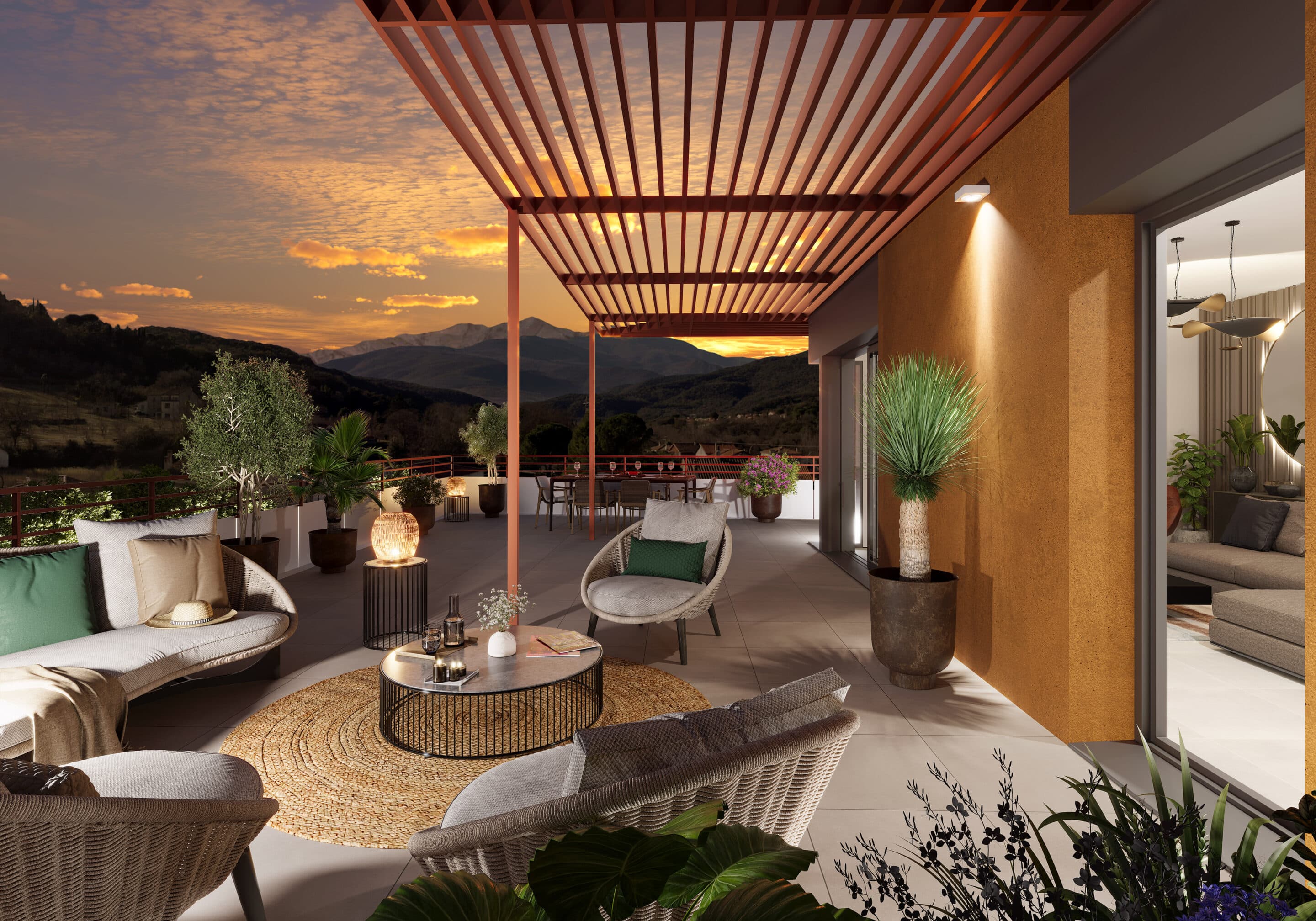 Constellation 154 – résidence neuve à Céret avec parc et vue sur le Canigou